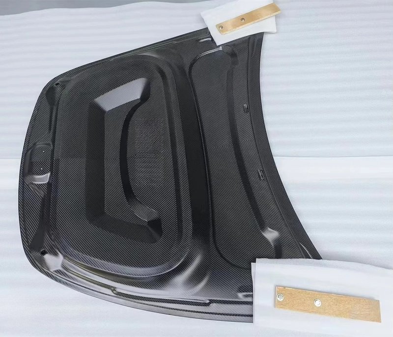 Dry Carbon Fiber Material Car Front Engine Hood FRP Prime Body Kits Bumper Protect Guard for  Model Y
